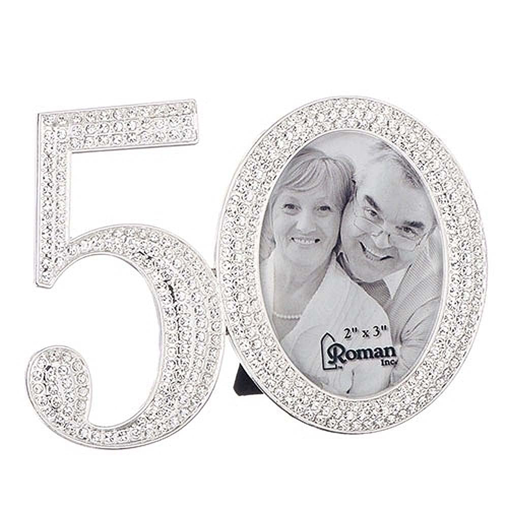 Rhinestone 50th Frame