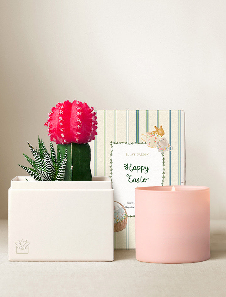 Easter Rosé Garden & Candle