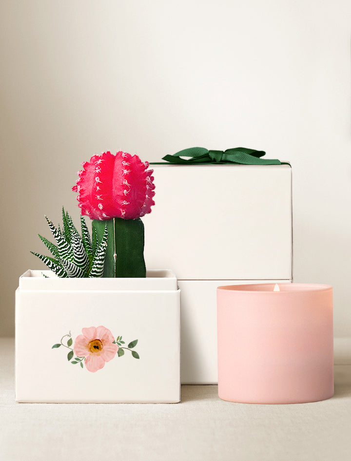 Spring Rosé Garden & Candle